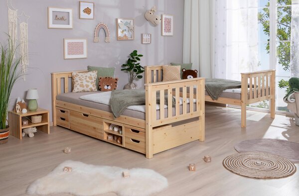 PALANDA, 90/200 cm, přírodní barvy MID.YOU - Online Only dětské postele, Online Only