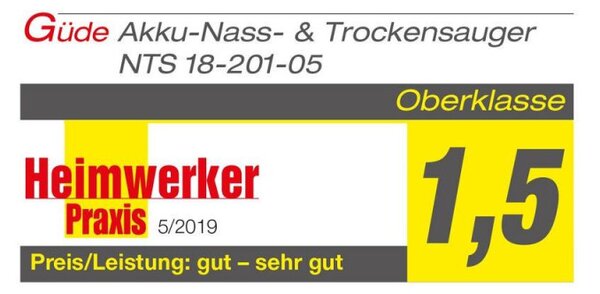 Güde Aku vysavač na mokro-sucho NTS 18-201-05