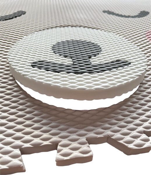 VYLEN Designová puzzle podlaha Méďa Hnědý s hnědým bříškem