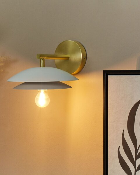 Nástěnná lampa LASOLO Bílá Kov