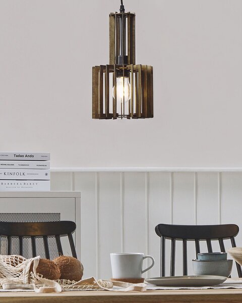 Závěsná lampa NIARI Tmavě hnědá