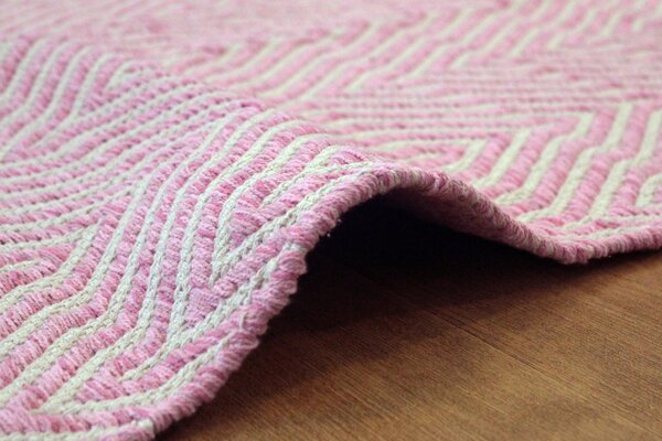 KOBEREC TKANÝ NA PLOCHO, 80/150 cm pink - Online Only koberce & rohožky, Online Only