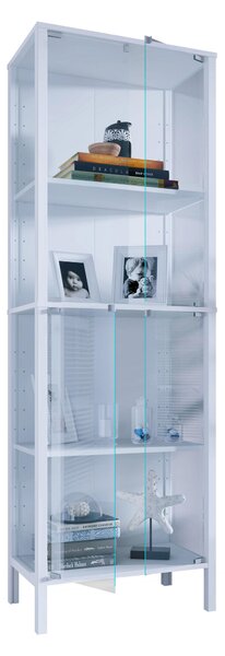 VITRÍNA, čiré, bílá, 60/178/35 cm Livetastic - Kredence a vitríny, Online Only