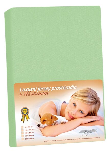 BELLATEX Jersey LUX Zelená 140x200 cm