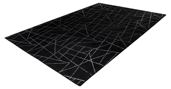 KOBEREC TKANÝ NA PLOCHO, 80/150 cm černá, barvy stříbra - Online Only koberce & rohožky, Online Only