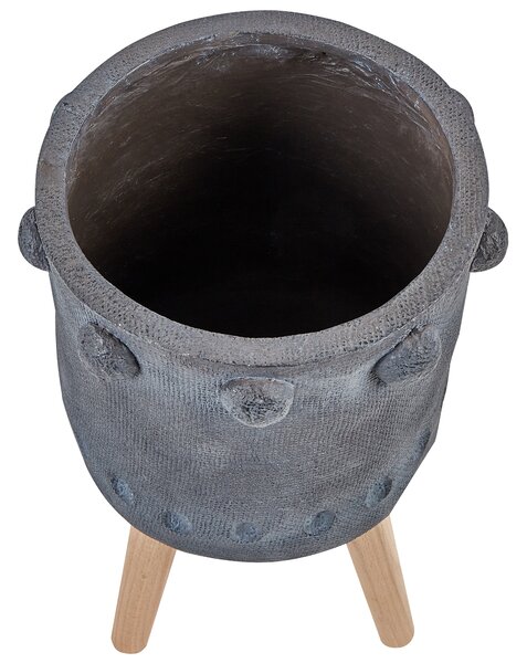 Květináč na stojanu BRUNNERA 24 cm Grafitově šedá