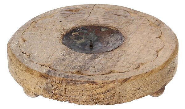 Svíčka podstavec Rustic Flame 15 cm