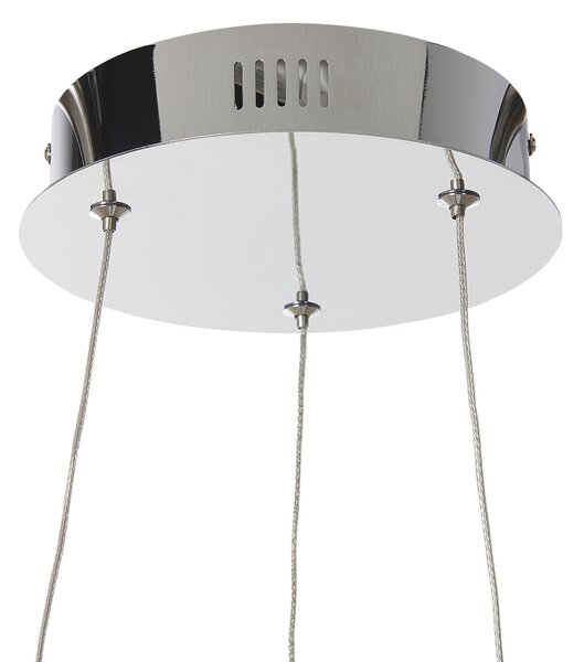 LED závěsná lampa JORDAN Kov Stříbrná