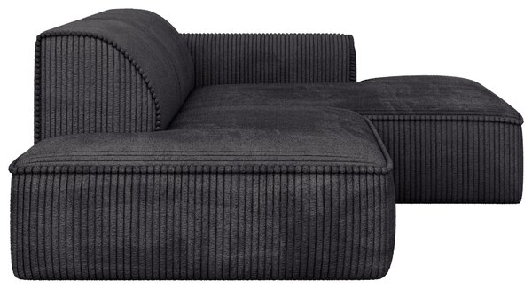 ROHOVÁ SEDAČKA, plast, textil, kompozitní dřevo, antracitová Livetastic - Sedací soupravy, Online Only