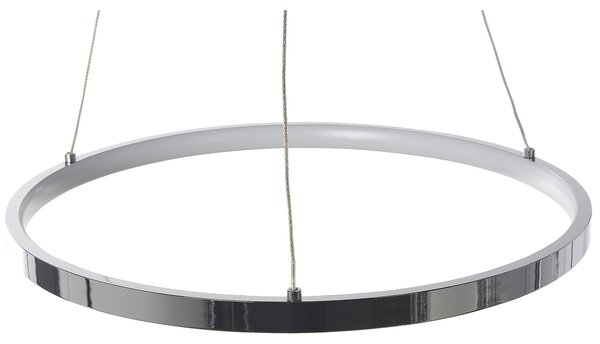 LED závěsná lampa JORDAN Kov Stříbrná