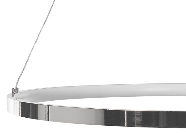 LED závěsná lampa JORDAN Kov Stříbrná