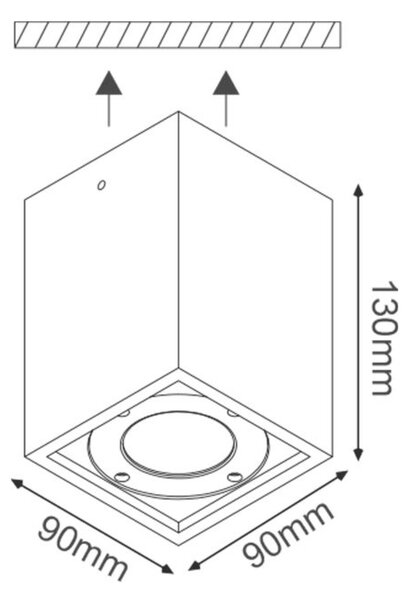 ACA Lighting Garden stropní venkovní svítidlo MK163130SB
