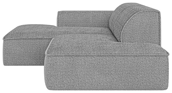ROHOVÁ SEDAČKA, plast, textil, kompozitní dřevo, šedá Livetastic - Sedací soupravy, Online Only