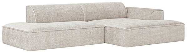ROHOVÁ SEDAČKA, plast, textil, kompozitní dřevo, pískové barvy Livetastic - Sedací soupravy, Online Only