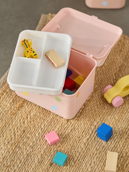 Sinsay - Úložný box se samolepkami - pastelová růžová