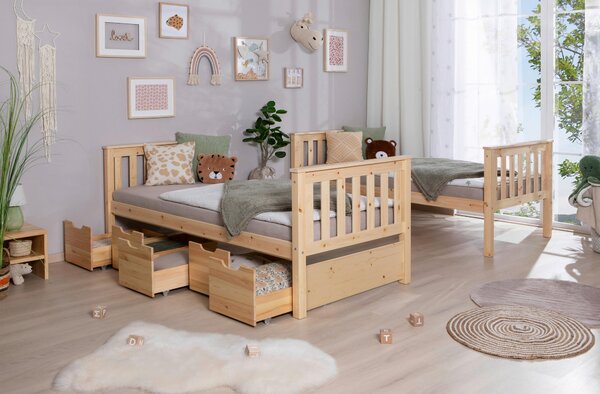 PALANDA, 90/200 cm, přírodní barvy MID.YOU - Online Only dětské postele, Online Only