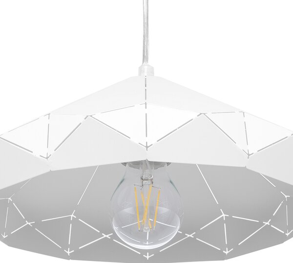 Závěsná lampa NEVOLA Kov Bílá