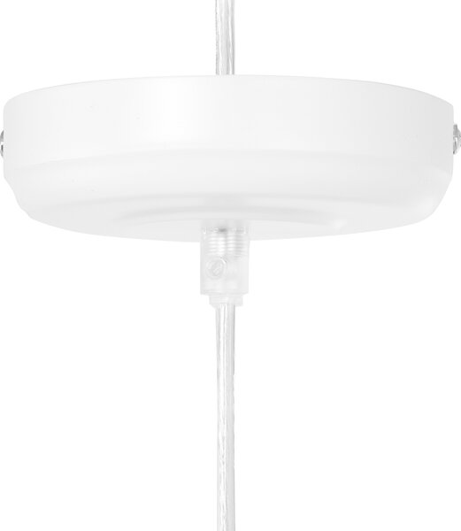 Závěsná lampa NEVOLA Kov Bílá