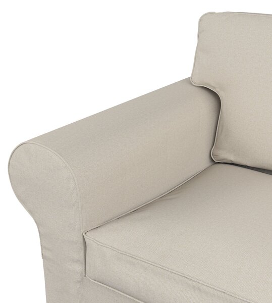 Potah na pohovku IKEA Ektorp 2-místná, nerozkládací barva šedá látka pletený vzor