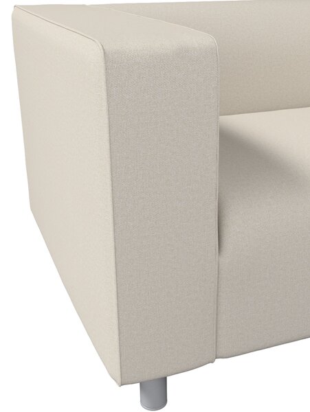 Potah na pohovku IKEA Klippan 2-místná barva šedá látka pletený vzor
