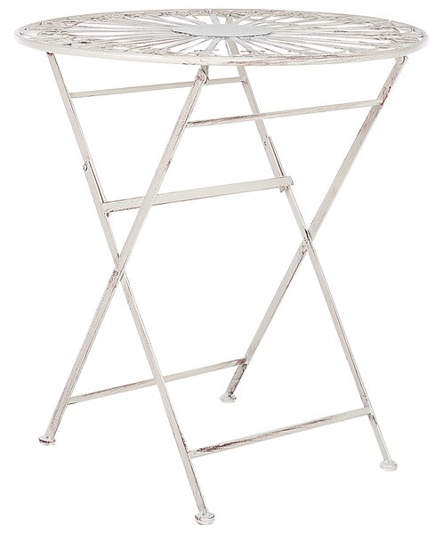 Bistro stolek SCAFA 70 cm 70 cm Kov Bílá