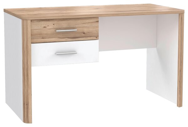 PSACÍ STŮL, bílá, barvy dubu, 125/60/73,8 cm Xora - Dětské pokoje sestavy