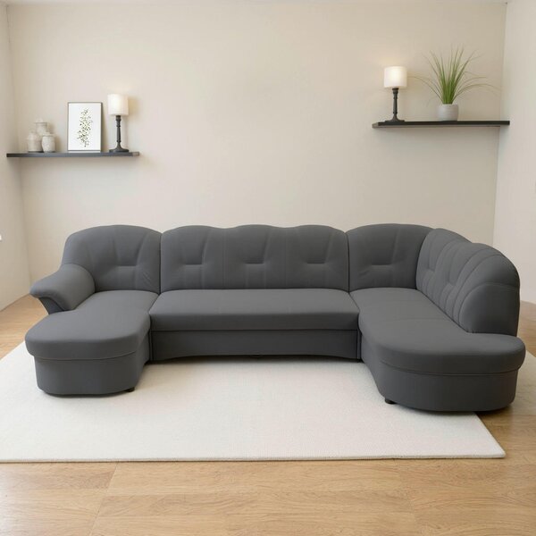 SEDACÍ SOUPRAVA, textil, tmavě šedá MID.YOU - Sedací soupravy, Online Only