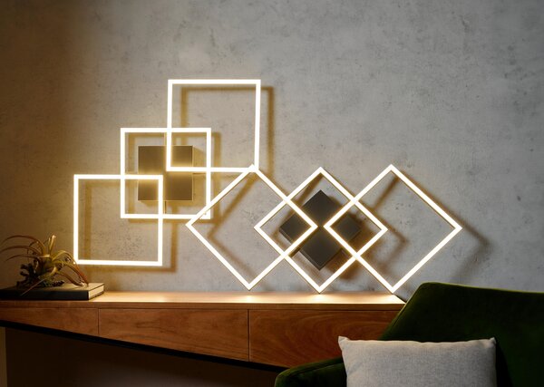 STROPNÍ LED SVÍTIDLO, 75,5/37/6 cm Novel - Stropní svítidla