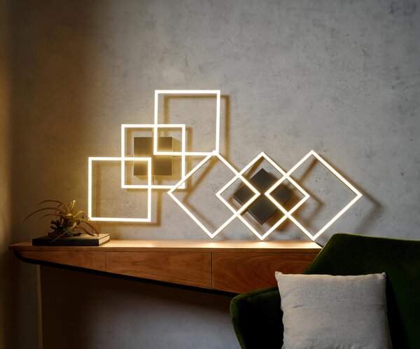 STROPNÍ LED SVÍTIDLO, 75,5/37/6 cm Novel - Stropní svítidla