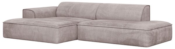 ROHOVÁ SEDAČKA, plast, textil, kompozitní dřevo, cappuccino Livetastic - Sedací soupravy, Online Only