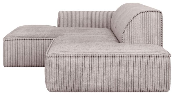 ROHOVÁ SEDAČKA, plast, textil, kompozitní dřevo, cappuccino Livetastic - Sedací soupravy, Online Only