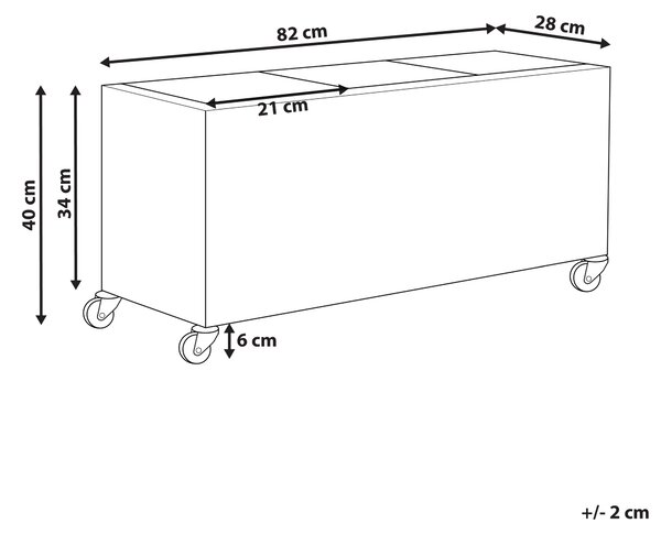 Květináč BELLIS Umělý ratan 82 cm Černá