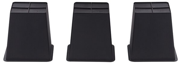Květináč BELLIS Umělý ratan 82 cm Černá