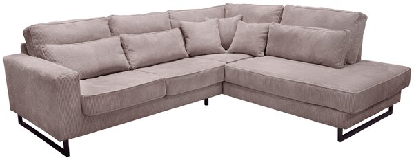 ROHOVÁ SEDAČKA, textil, kompozitní dřevo, cappuccino Livetastic - Sedací soupravy, Online Only