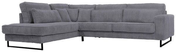 ROHOVÁ SEDAČKA, textil, kompozitní dřevo, tmavě šedá Livetastic - Sedací soupravy, Online Only