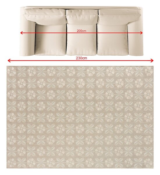 Koberec Liva sand 160x230 cm
