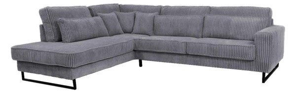ROHOVÁ SEDAČKA, textil, kompozitní dřevo, tmavě šedá Livetastic - Sedací soupravy, Online Only