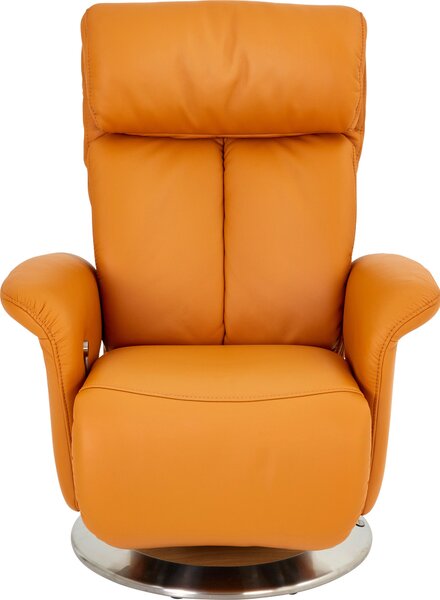 RELAXAČNÍ KŘESLO, kůže, žlutá Himolla - Relaxační křesla
