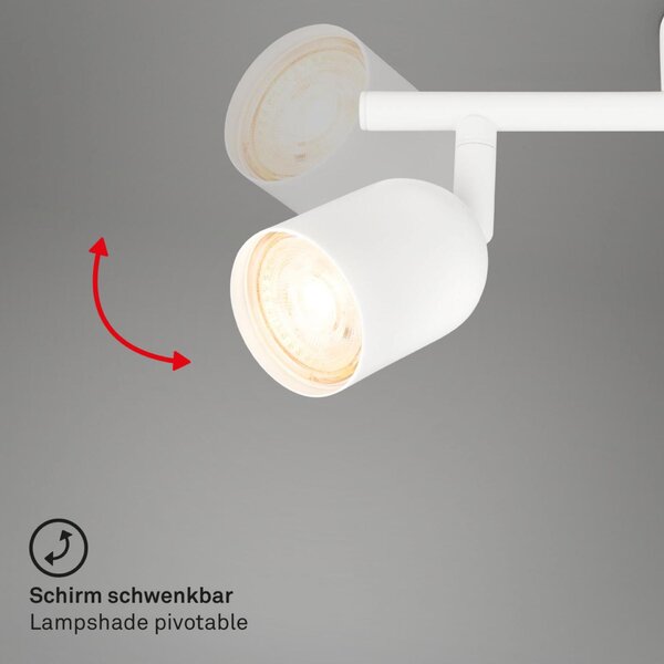 BRILONER Bodové svítidlo Spot, 27,5 cm, 2x GU10, max. 9W, bílé 2145026