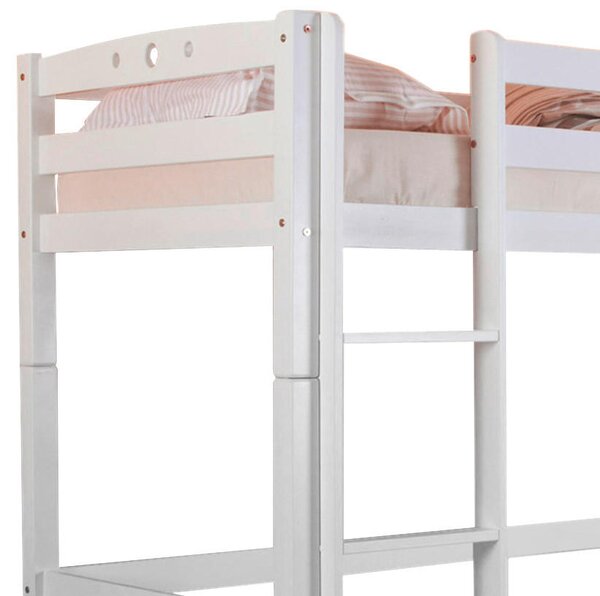 VYSOKÁ POSTEL, 90/200 cm, bílá MID.YOU - Vyvýšené postele, Online Only