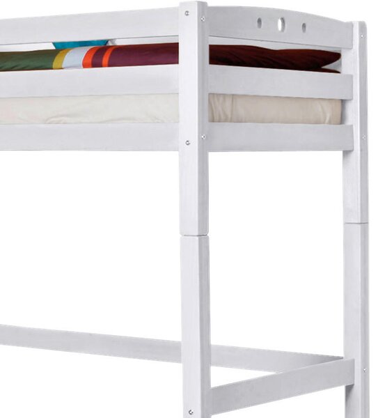 VYSOKÁ POSTEL, 90/200 cm, bílá MID.YOU - Vyvýšené postele, Online Only