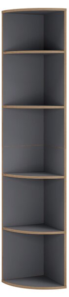 ROHOVÝ REGÁL, antracitová, medový dub, 33/183/33 cm Livetastic - Online Only regály & police, Online Only