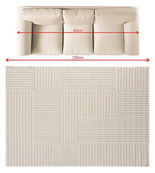 Koberec Mellow Beige I béžový 160x230 cm
