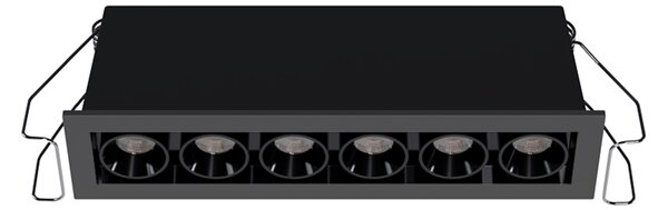 LED2 2560273 Zápustné svítidlo RIVA MINI 6, B 10W 2700K/3000K/4000K UGR černá