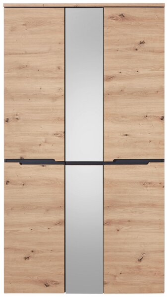 SKŘÍŇ NA ODĚV, barvy grafitu, dub artisan, 105/192/38 cm Voleo - Šatní skříně