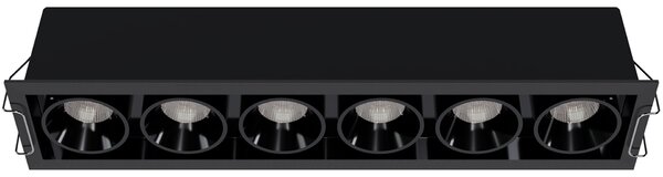 LED2 2560873 Zápustné svítidlo RIVA MAXI 6, B 30W 2700K/3000K/4000K UGR černá