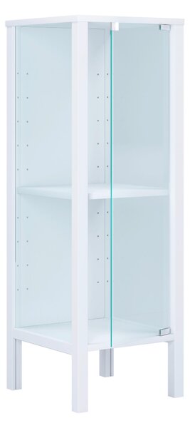 VITRÍNA, čiré, bílá, 33/98/35 cm Livetastic - Kredence a vitríny, Online Only