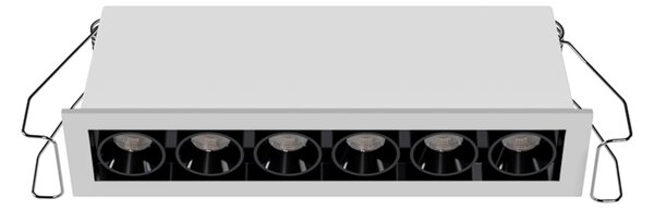 LED2 2560251 Zápustné svítidlo RIVA MINI 6, W 10W 3000K/3500K/4000K UGR bílá