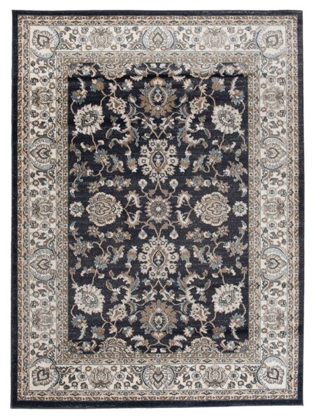 Makro Abra Kusový koberec klasický DUBAI L748B antracitový Rozměr: 60x100 cm