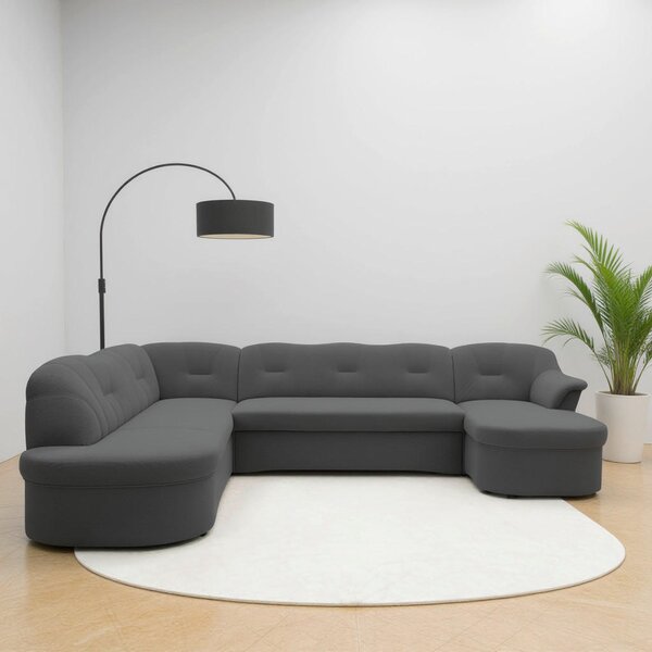 SEDACÍ SOUPRAVA, textil, tmavě šedá MID.YOU - Sedací soupravy, Online Only